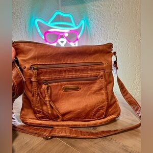 Stone & Co. Brown Leather Crossbody Bag